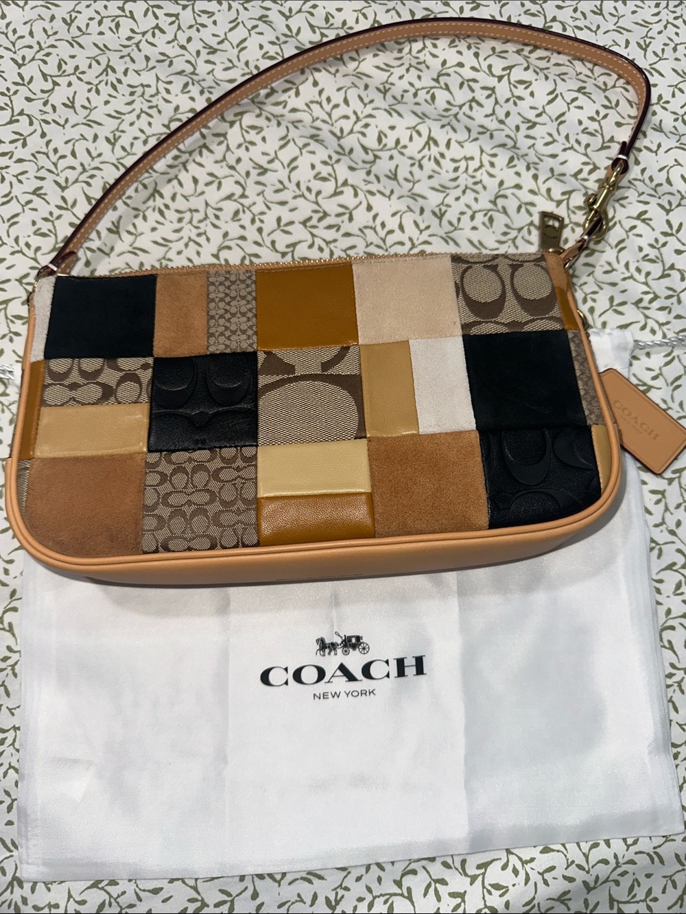 Coach Plaza 25 Patchwork Shoulder Bag